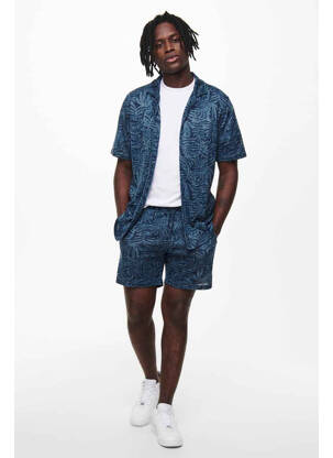 Cămașă cu mâneci scurte albastru ONLY&SONS bărbat