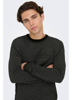 Pulover negru ONLY&SONS bărbat