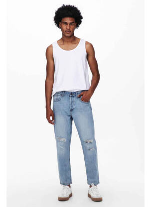 Pantalon slim albastru ONLY&SONS bărbat