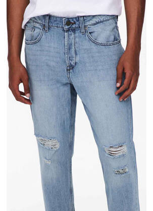 Pantalon slim albastru ONLY&SONS bărbat