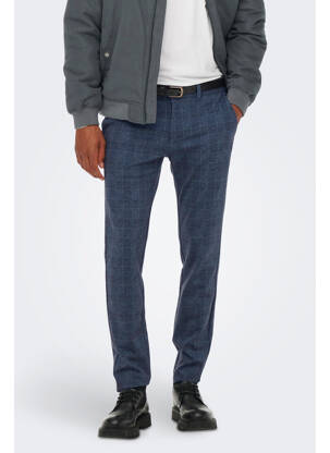 Pantalon chino albastru ONLY&SONS bărbat