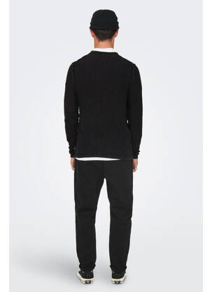 Pulover negru ONLY&SONS bărbat