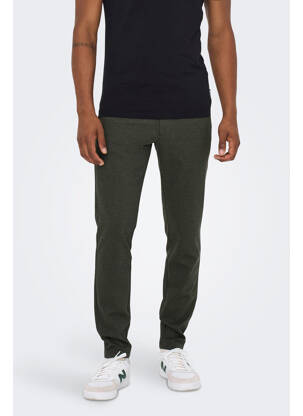 Pantalon chino verde ONLY&SONS bărbat