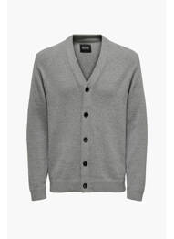Vestă cu mâneci lungi gri ONLY&SONS bărbat