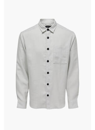 Cămașă cu mâneci lungi gri ONLY&SONS bărbat