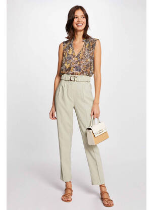 Pantalon drept verde MORGAN femeie