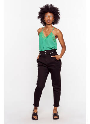 Blugi cu croială slim negru MORGAN femeie