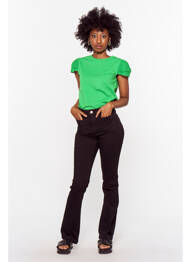 Blugi bootcut negru MORGAN femme