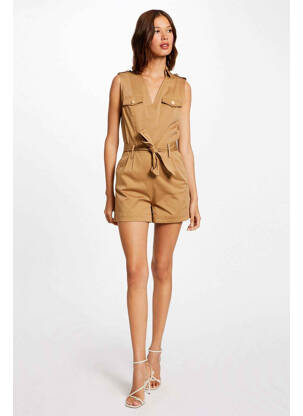 Salopetă scurtă maro MORGAN femeie