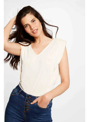 Top bej MORGAN femeie