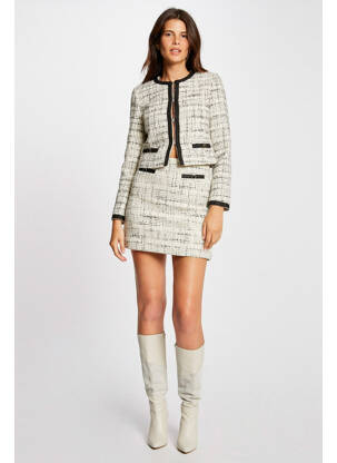 Fustă scurtă alb MORGAN femeie