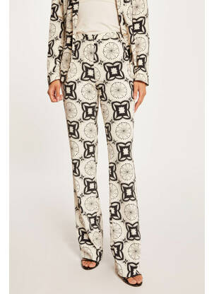 Pantalon drept alb MORGAN femeie