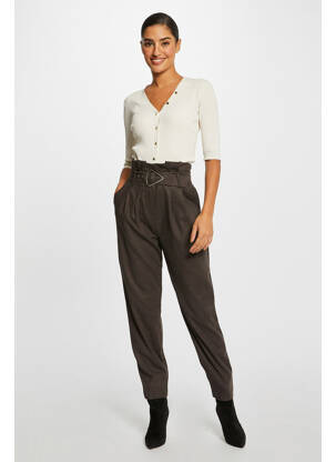 Pantalon slim maro MORGAN femeie