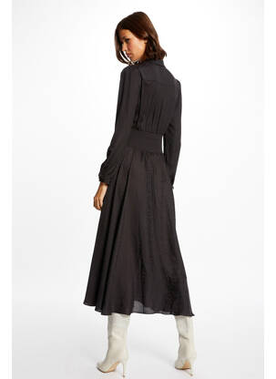 Rochie lungă negru MORGAN femeie