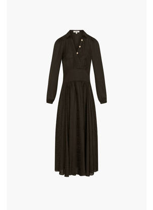 Rochie lungă negru MORGAN femeie