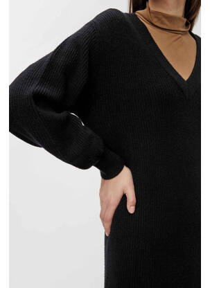 Rochie lungă negru OBJECT femeie