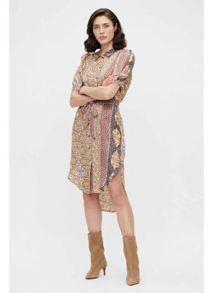 Rochie midi maro OBJECT femeie