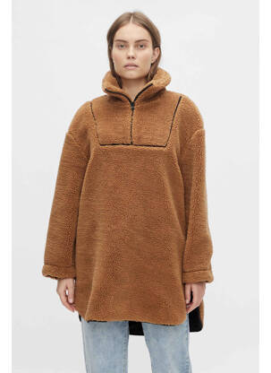 Pulover cu guler înalt maro OBJECT femeie