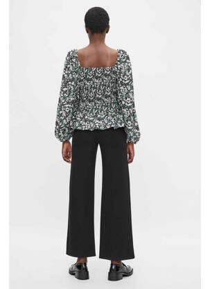 Pantalon larg negru OBJECT femeie