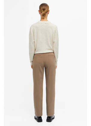Pantalon chino maro OBJECT femeie