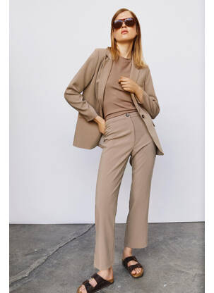 Pantalon chino maro OBJECT femeie