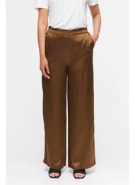 Pantalon larg maro OBJECT femeie