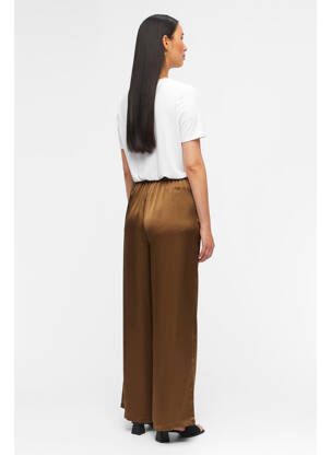 Pantalon larg maro OBJECT femeie