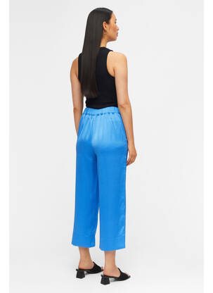 Pantalon larg albastru OBJECT femeie