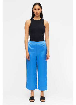 Pantalon larg albastru OBJECT femeie