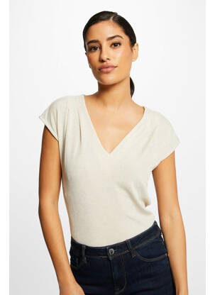 Top bej MORGAN femeie