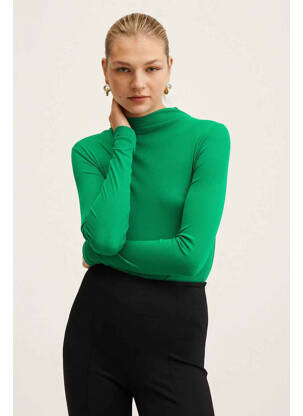 Tricou verde MANGO femeie