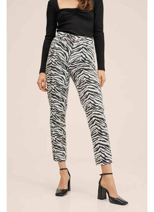 Pantalon 7/8 alb MANGO femeie