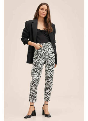 Pantalon 7/8 alb MANGO femeie