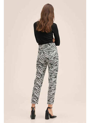 Pantalon 7/8 alb MANGO femeie