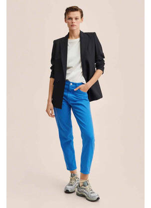 Blugi cu croială dreaptă albastru MANGO femeie