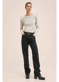 Tricou gri MANGO femeie
