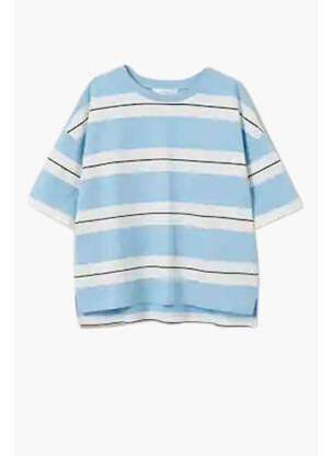 Tricou albastru MANGO femeie