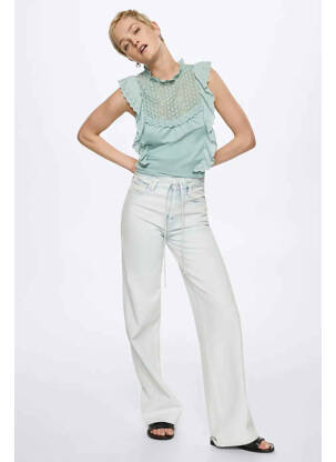 Top albastru MANGO femeie