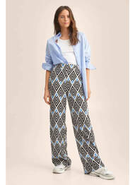 Pantalon drept negru MANGO femeie