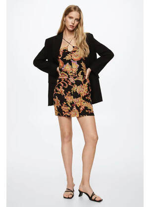 Rochie scurtă negru MANGO femeie