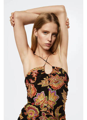 Rochie scurtă negru MANGO femeie