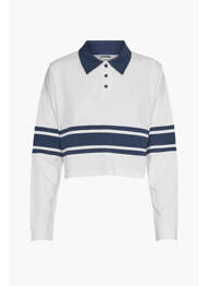 Polo alb NOISY MAY femeie