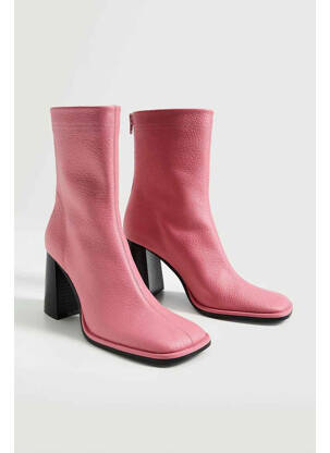 Botine/ghete roz MANGO femeie