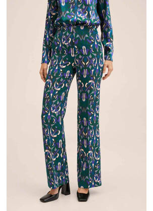 Pantalon evazat verde MANGO femeie