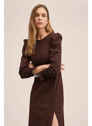 Rochie lungă portocalie MANGO femeie
