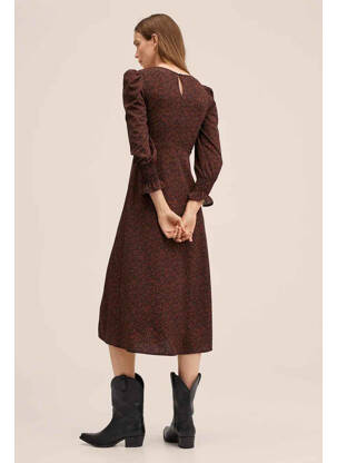 Rochie lungă portocalie MANGO femeie