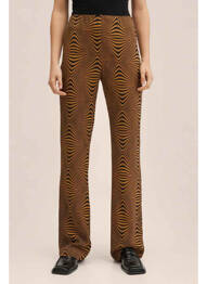 Pantalon drept negru MANGO femeie