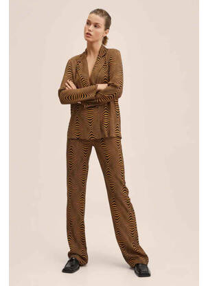 Pantalon drept negru MANGO femeie