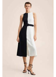 Rochie midi negru MANGO femeie