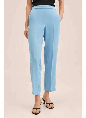 Pantalon drept albastru MANGO femeie